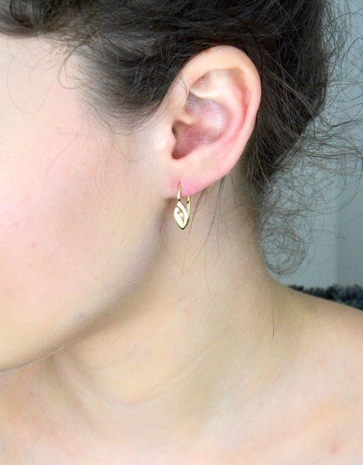 Złote kolczyki damskie 375 klasyczne z cyrkoniami KL 8820 375 (3).jpg